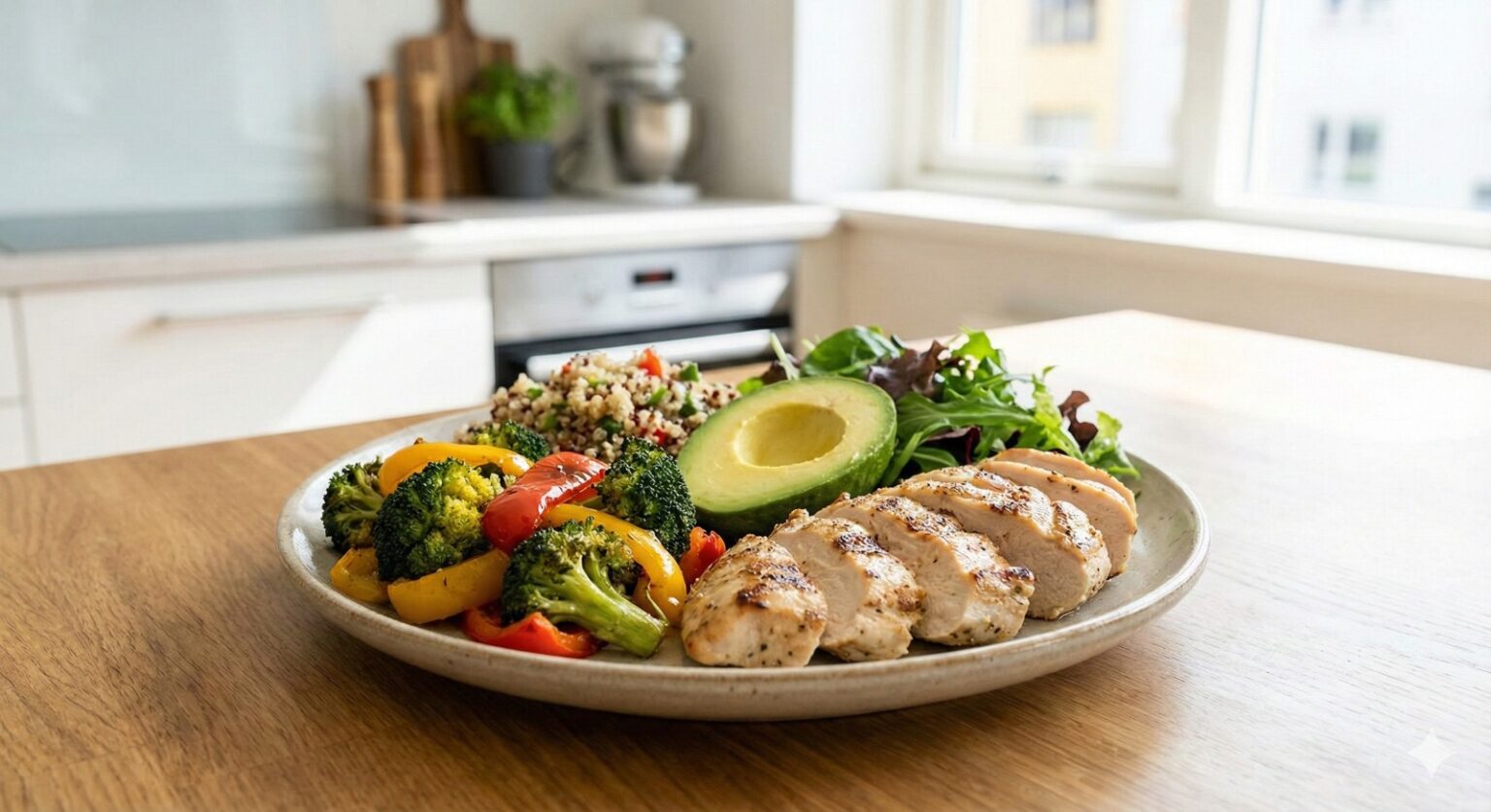 balanced meal plate supporting nutritious daily eating