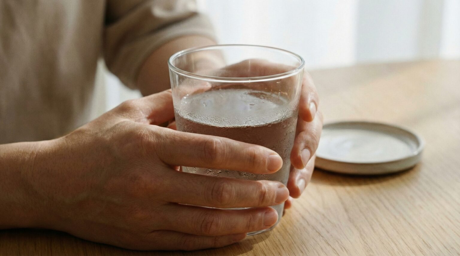 drinking water first thing in the morning