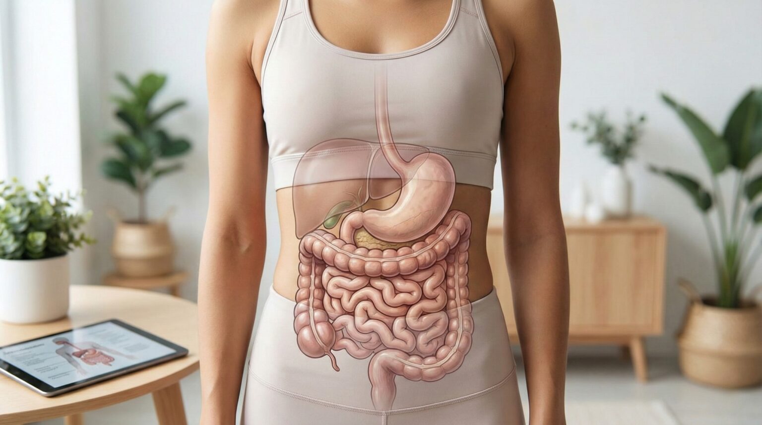 human digestive system health illustration