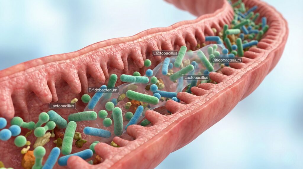 gut microbiome bacteria supporting digestion health
