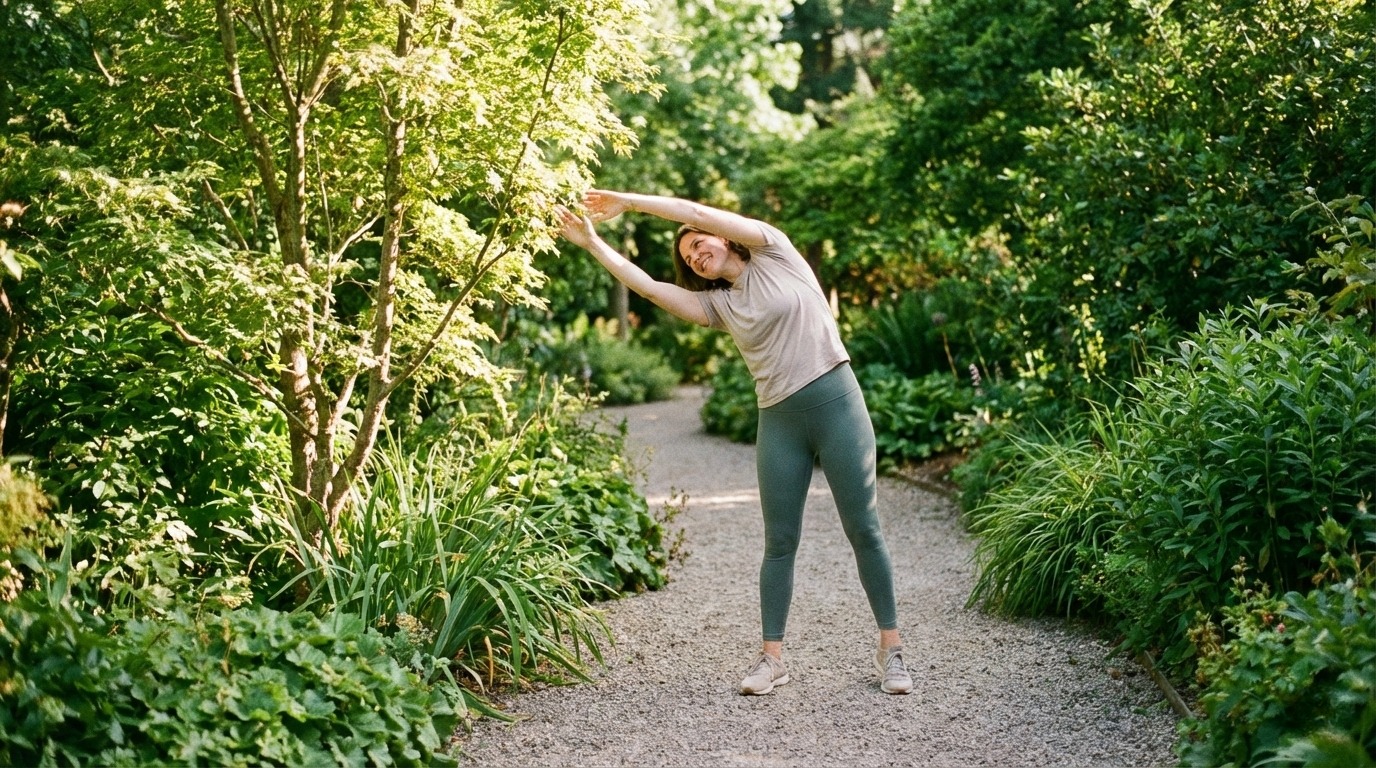 woman exercising outdoors for immunity