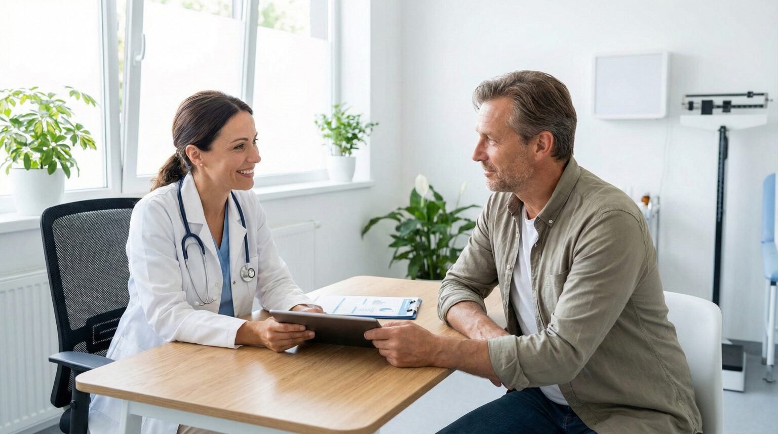 doctor discussing immune health