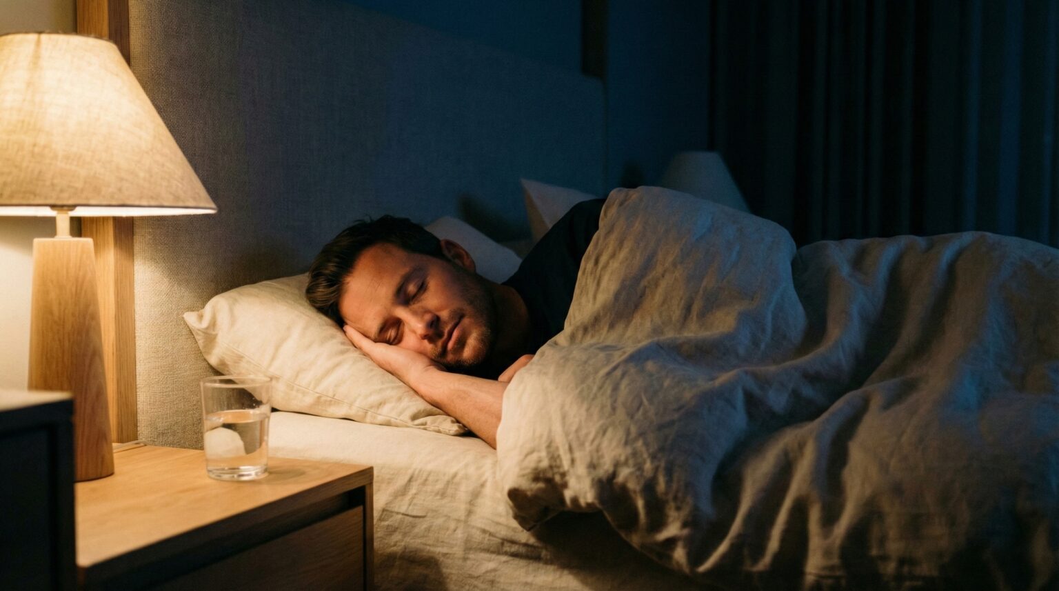 man sleeping for body recovery