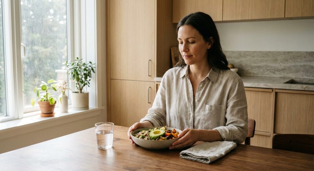 mindful eating habit supporting digestion and energy