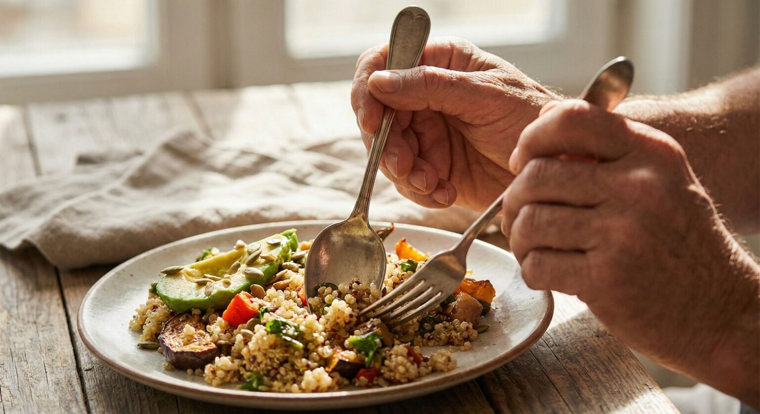 slow eating habit improving digestion and gut health