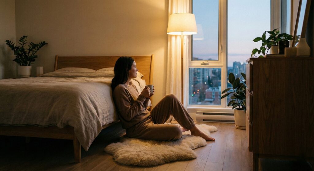 calm evening routine for better sleep and mental peace