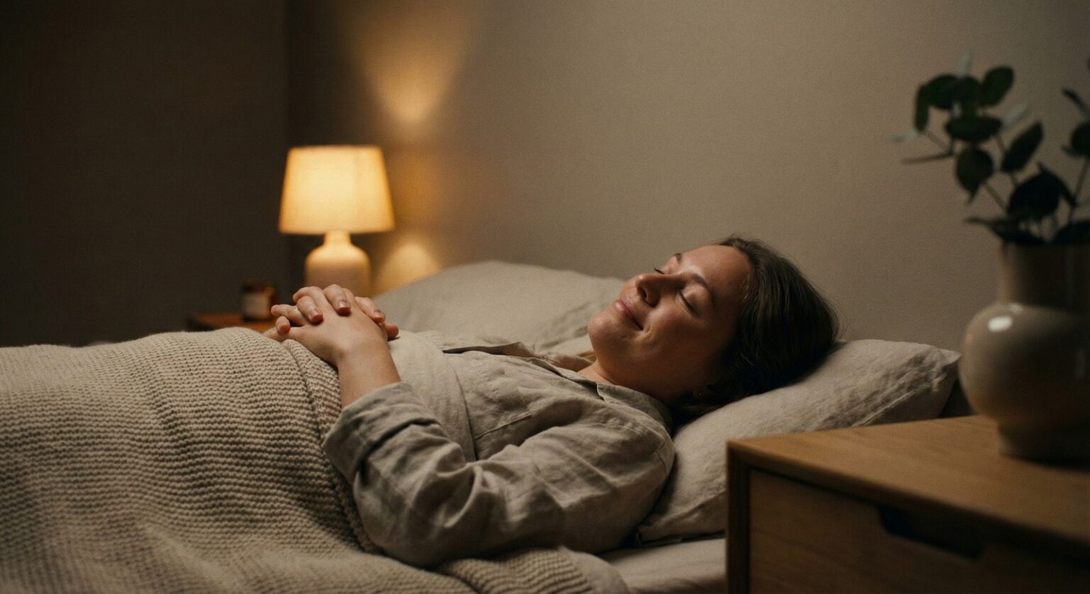 practicing gratitude before sleep for emotional calm