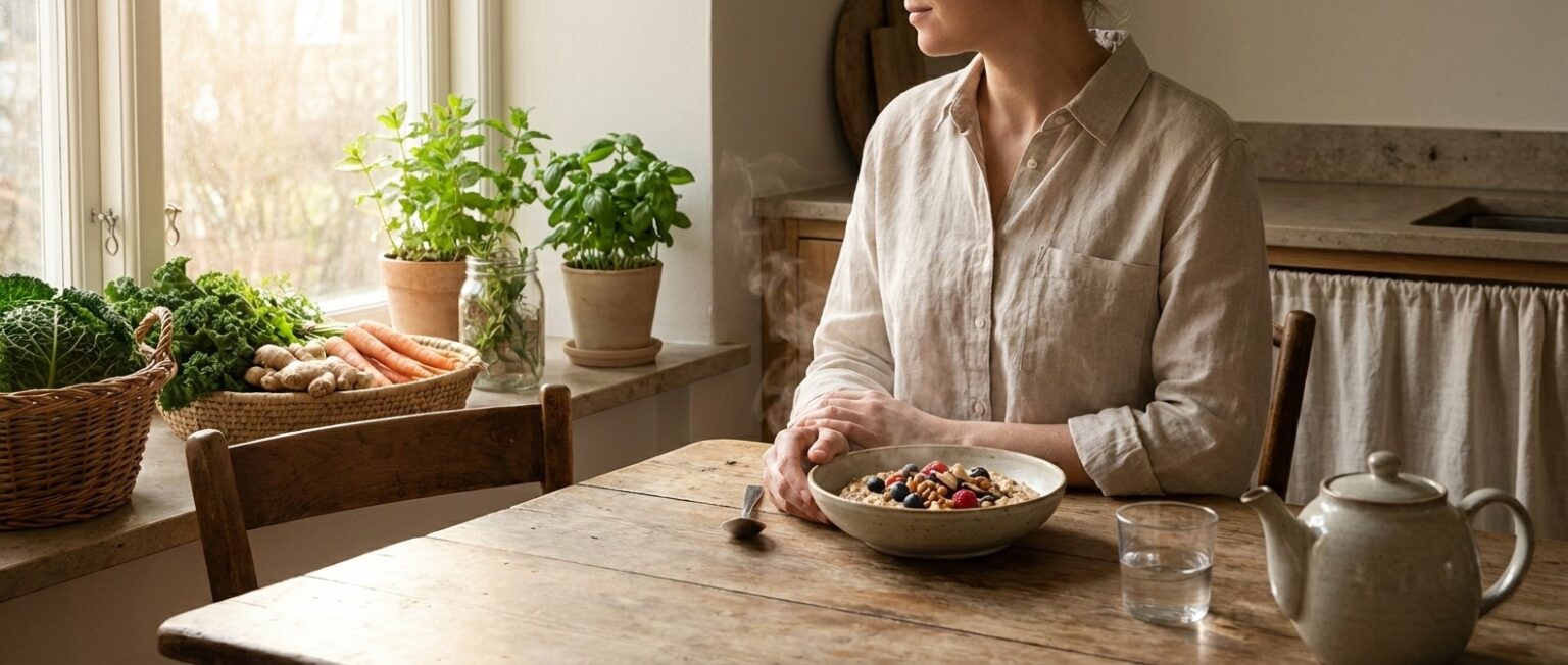 mindful eating habit supporting healthy digestion