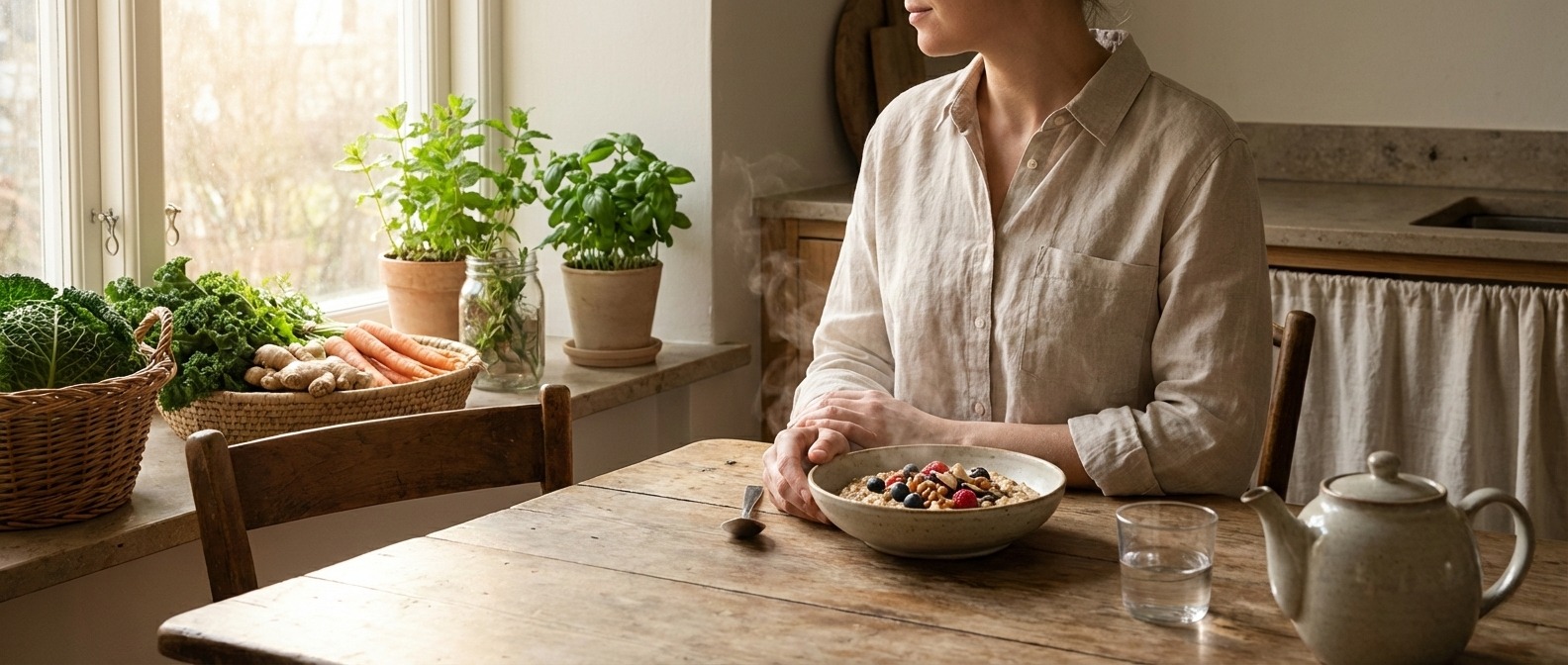 mindful eating habit supporting healthy digestion