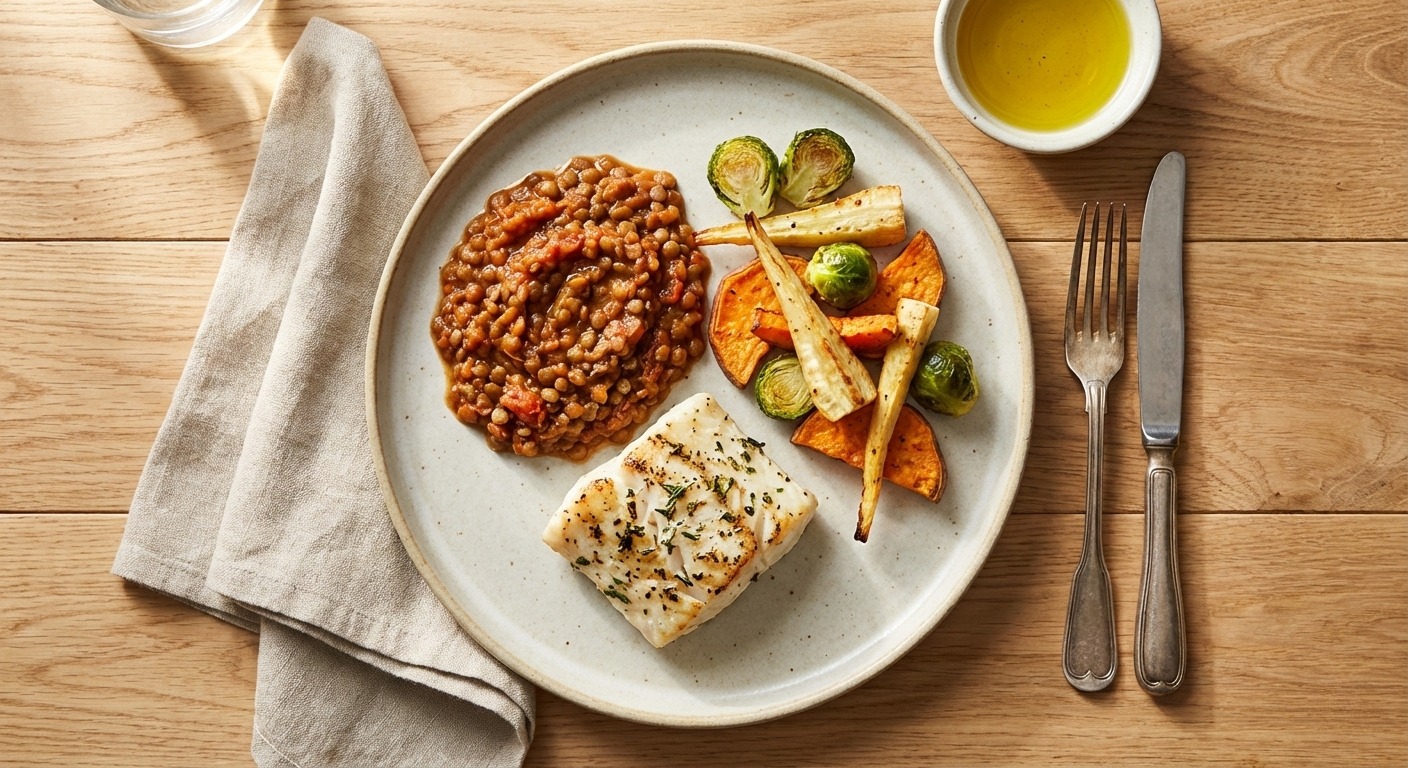 balanced protein meal supporting digestive health