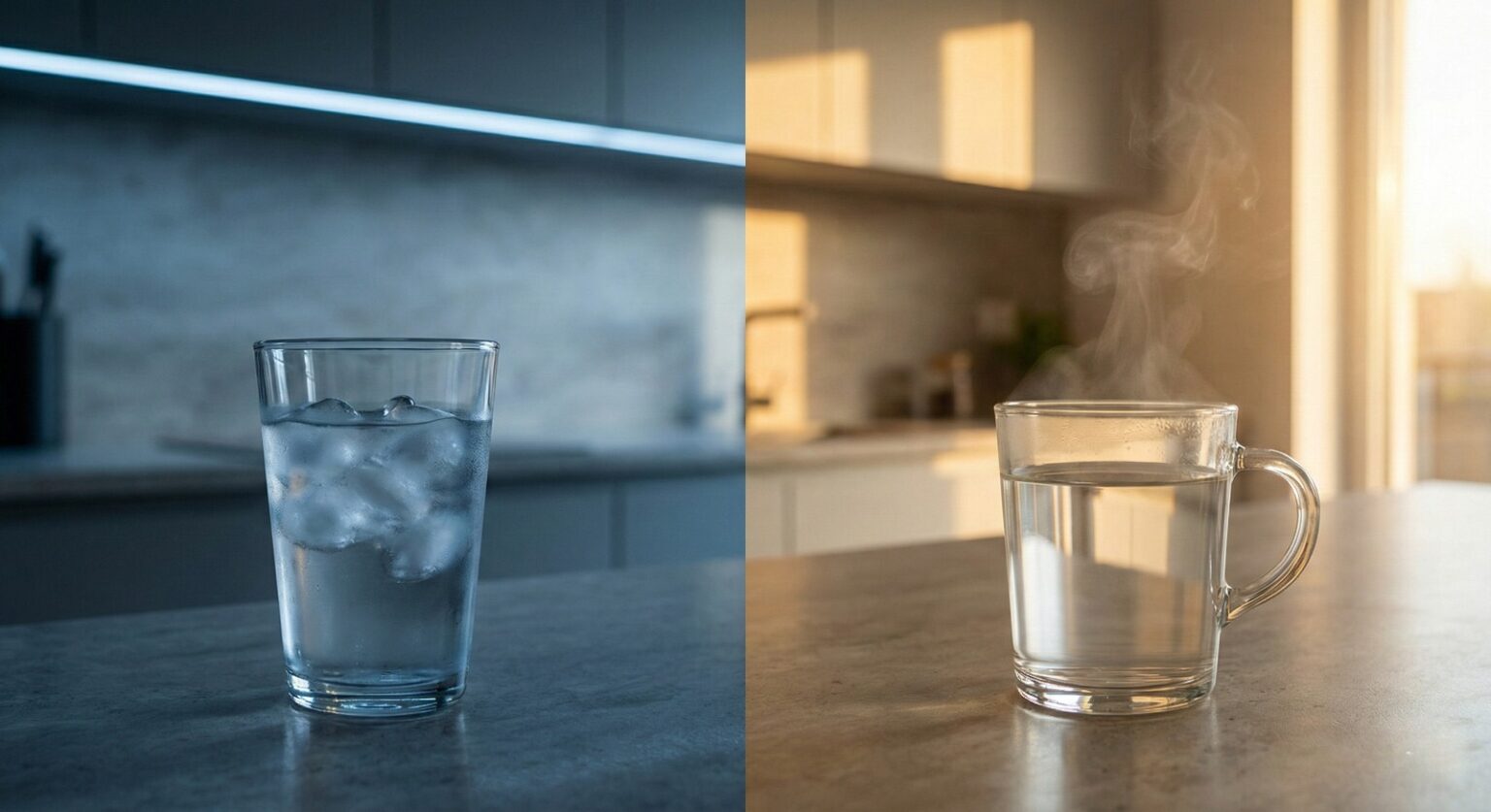 warm water vs cold water gut health