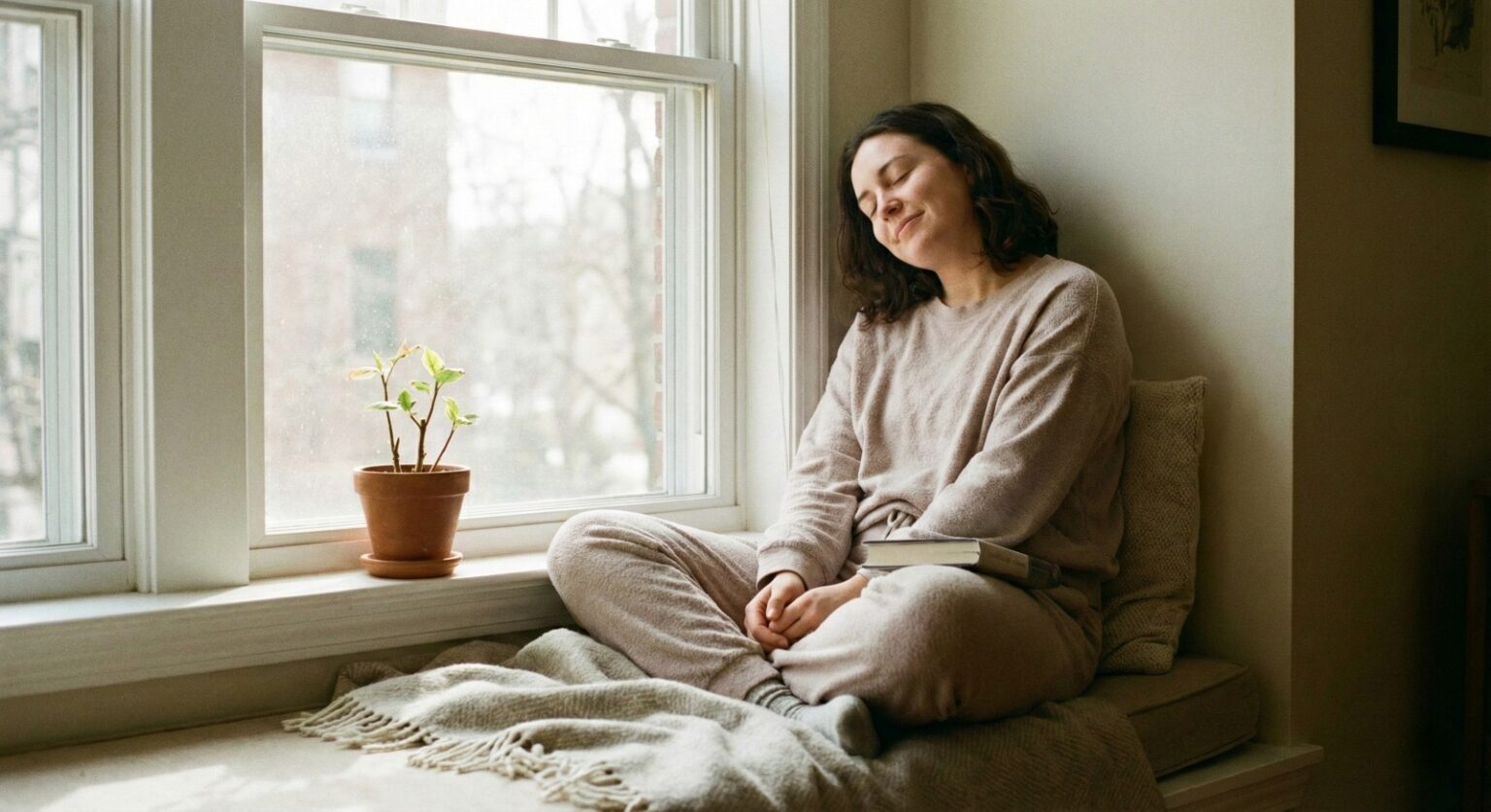 calm indoor rest supporting recovery from pollution