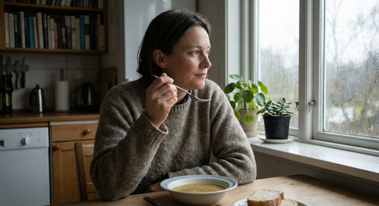 calm mindful eating habit supporting healthy lifestyle