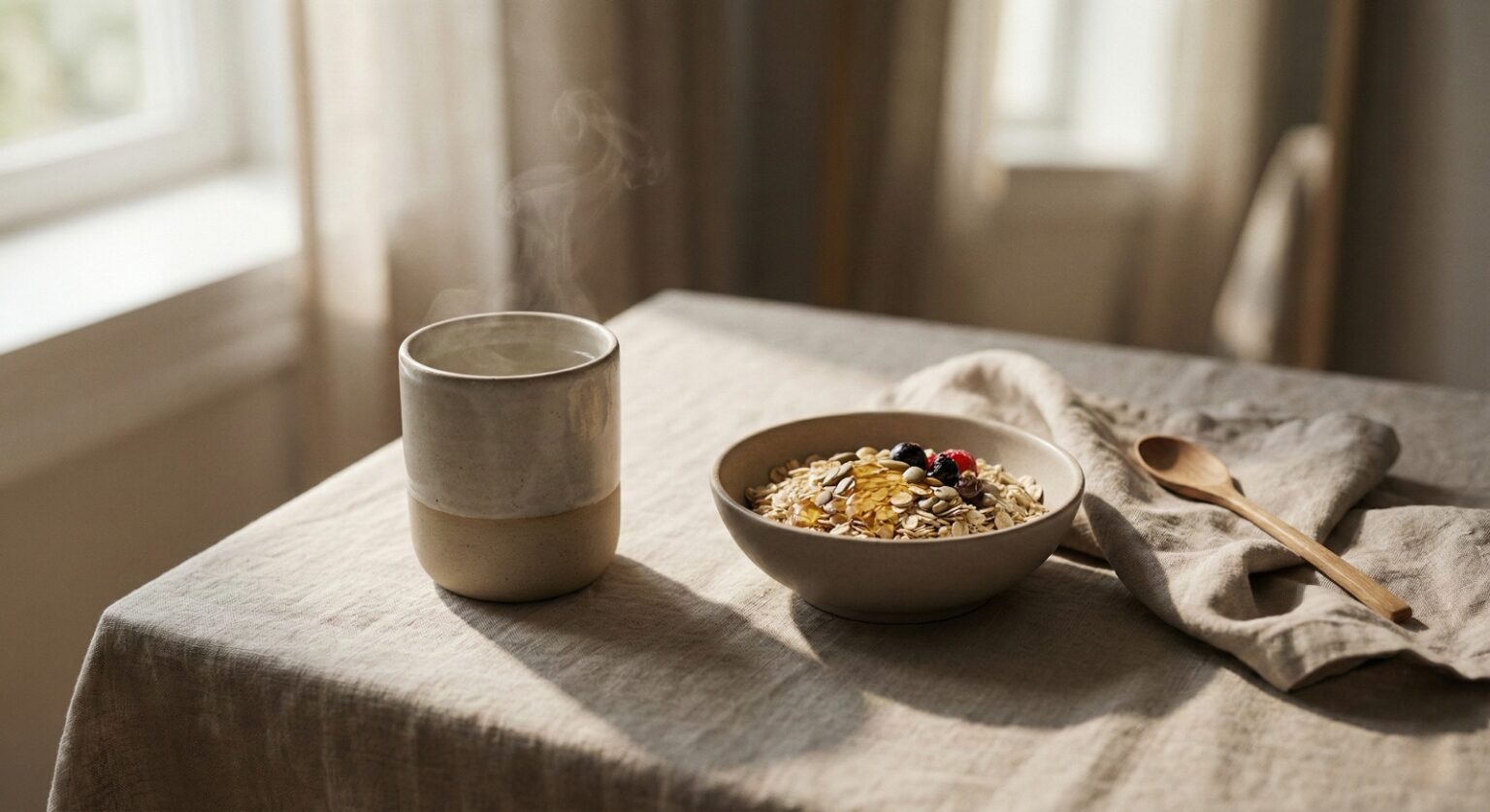 simple nourishing meal promoting healthy digestion