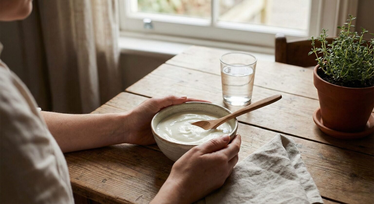 fermented yogurt bowl for gut health
