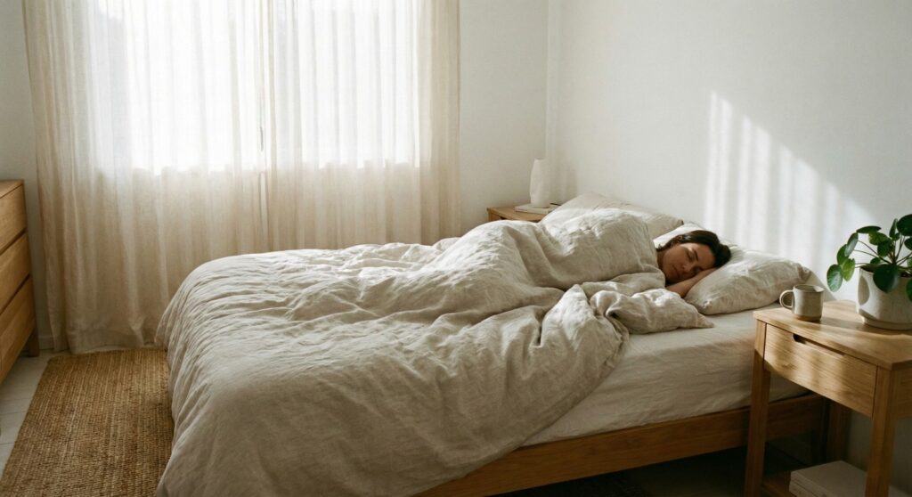 person sleeping for immune recovery