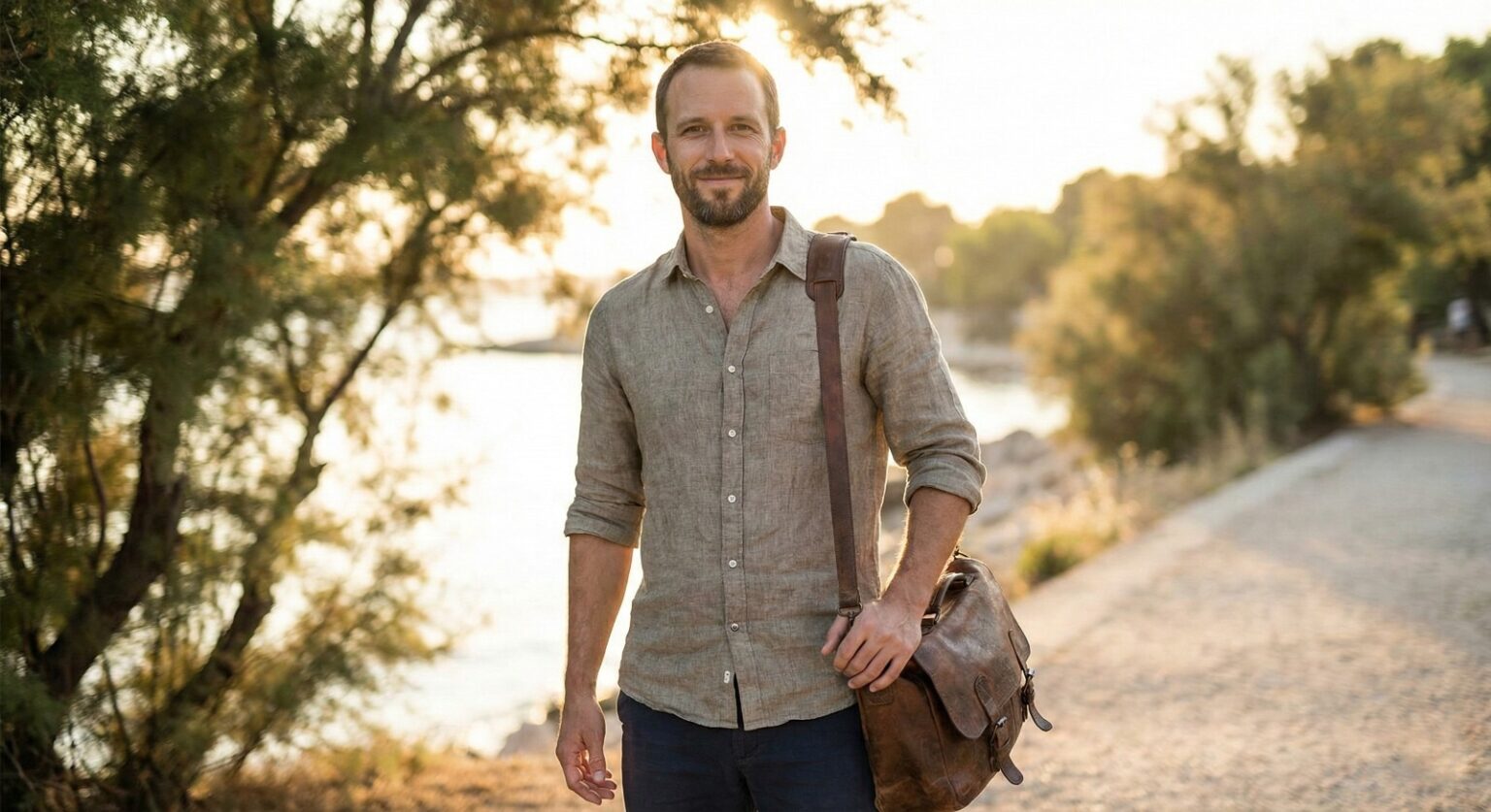 healthy active aging man