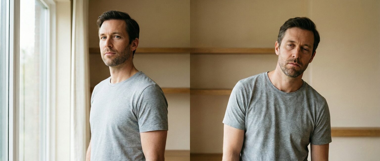 man showing signs of low testosterone